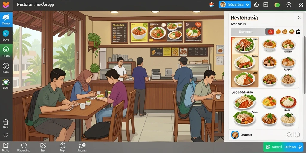 Tampilan antarmuka yang keren dan menarik.
