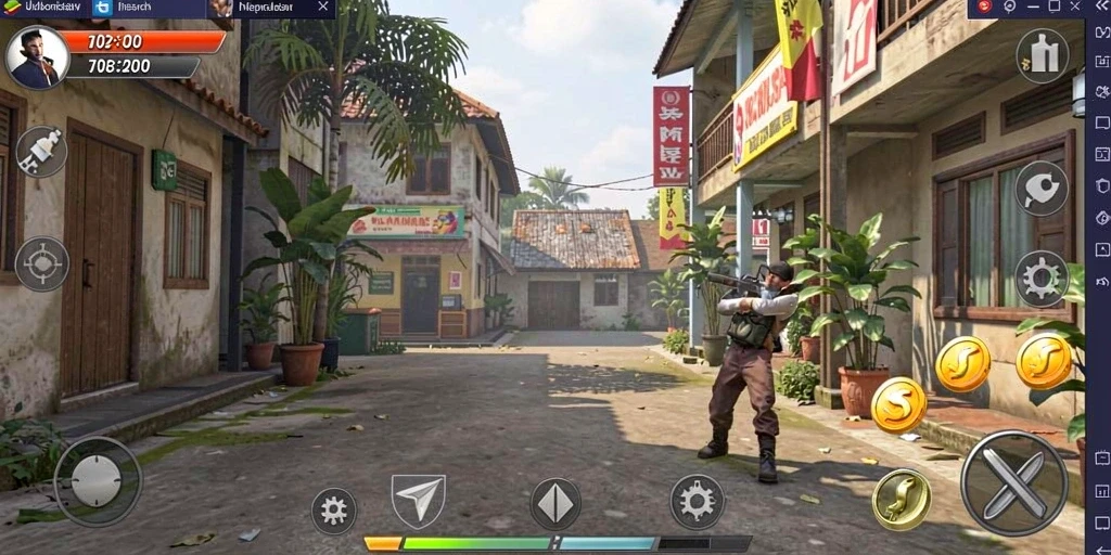 Screenshot dari misi pertama yang menantang.