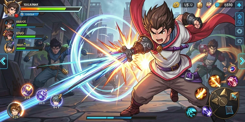 Tampilan karakter utama dalam game GOD77.