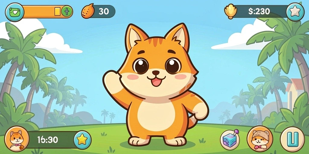 Tangkapan layar RPGAME menampilkan karakter utama dalam pertempuran epik.
