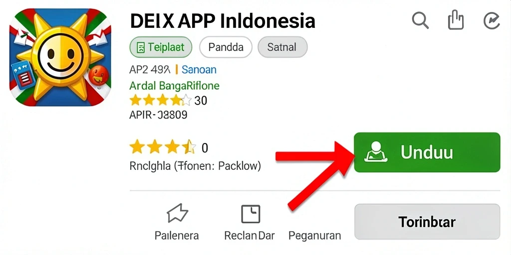 Screenshot menunjukkan antarmuka aplikasi yang intuitif.