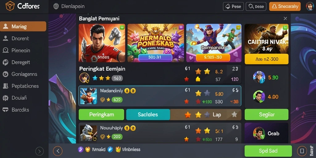 Tampilan antarmuka yang user-friendly.