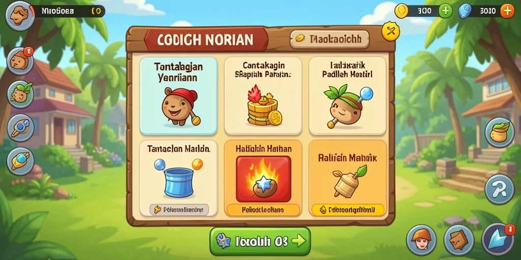 Layar awal WOW77 dengan menu yang intuitif.